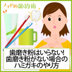 歯磨き粉はいらない!歯磨き粉がない場合のハミガキのやり方 歯磨き粉はいらない!歯磨き粉がない場合のハミガキのやり方