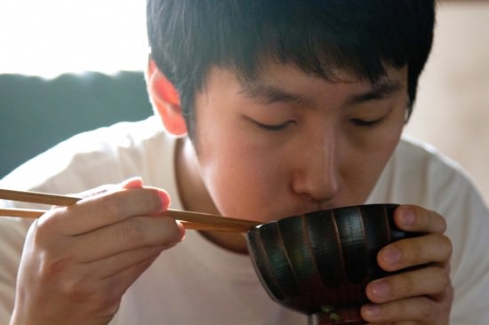 質素な食事