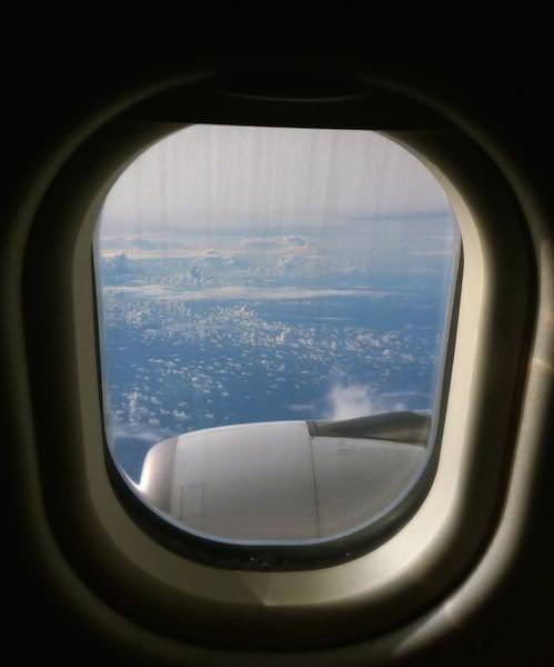 飛行機から見る景色