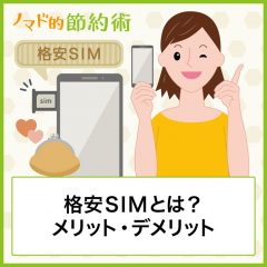 格安SIMとは？5年使って感じたメリット・デメリットを解説