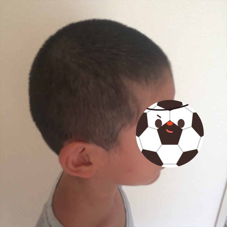 散髪後　サイド