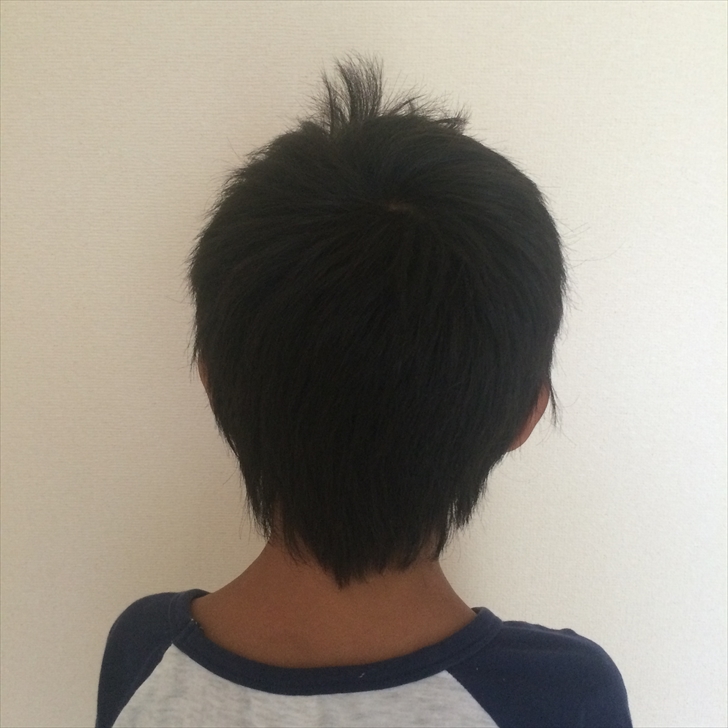 散髪前　後ろ