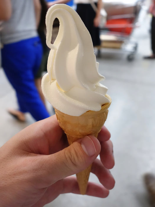 IKEAのカフェ ソフトクリーム