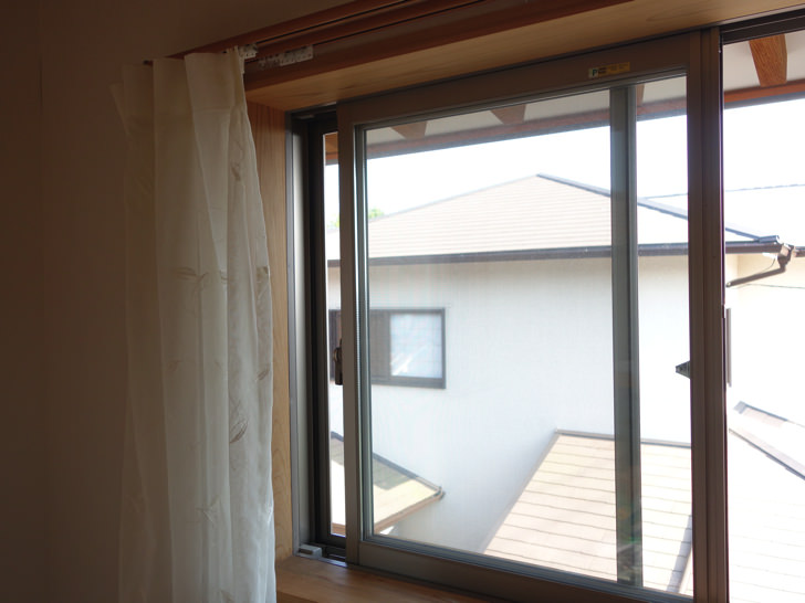 すだれ設置前の様子