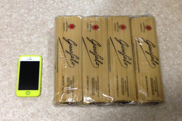 コストコのパスタ（サイズ）