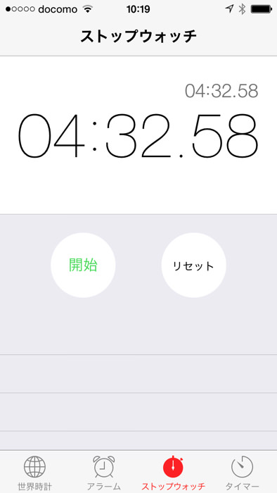ひげ剃りにかかった時間