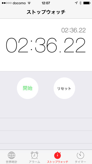 ひげ剃りにかかった時間