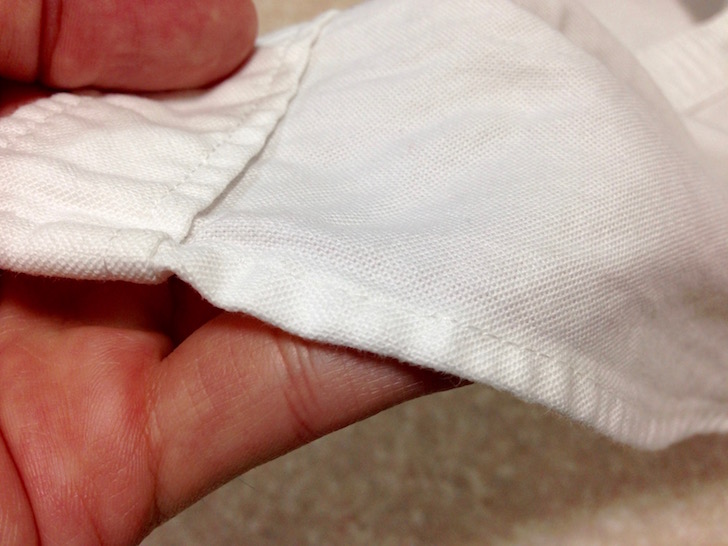 ユニクロのオックスフォードシャツ(生地)