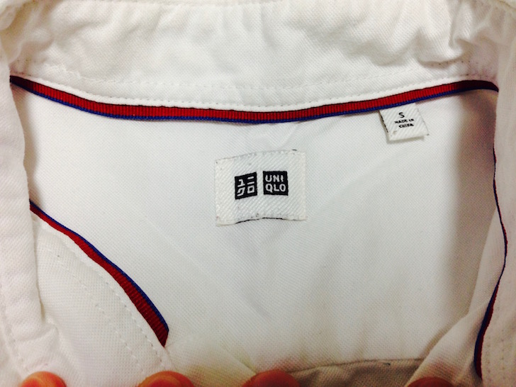 ユニクロのオックスフォードシャツ(サイズ)