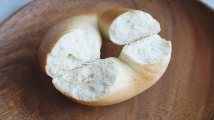 コストコのバラエティベーグル(ベーグルの断面)