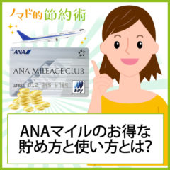 ANAマイルのお得な貯め方と使い方をANA上級会員が徹底解説！知り尽くして飛行機代を節約しよう