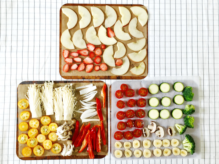 干す前の干し野菜