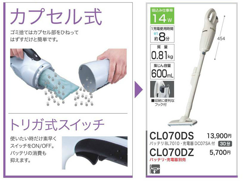 カプセル式クリーナー
