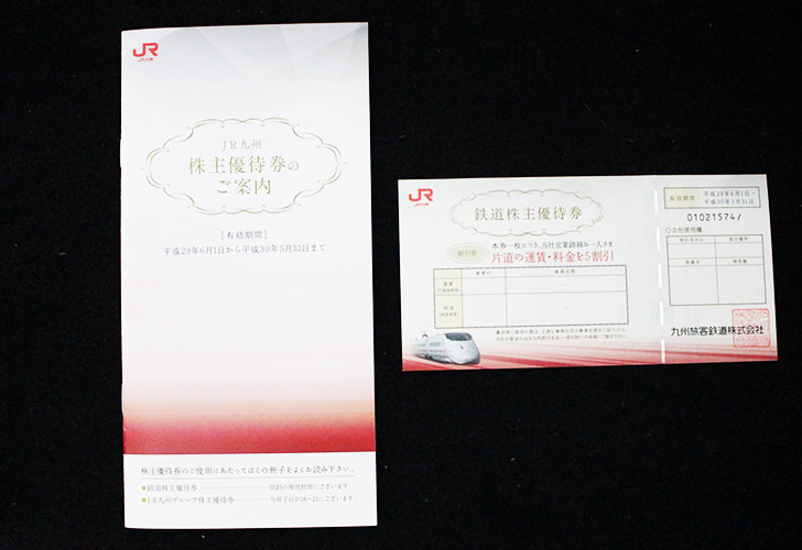九州旅客鉄道(9142)株主優待