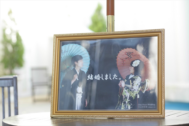 前撮り写真を使ったウェルカムボード