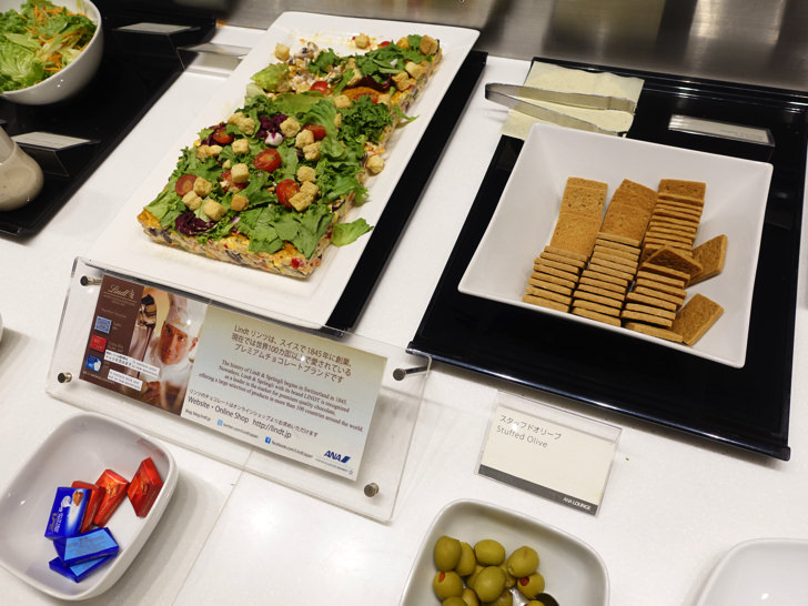 国際線ANAラウンジの料理