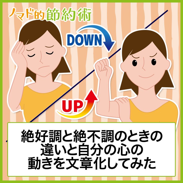 絶好調と絶不調のときの違いと心の動き