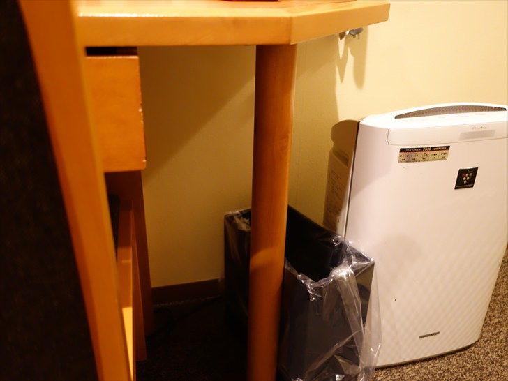 ビジネスホテルのゴミ箱