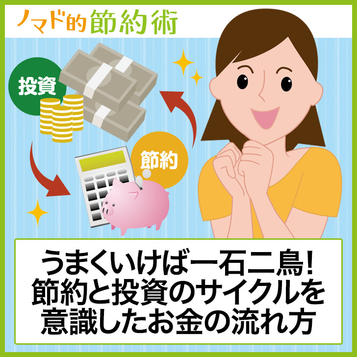 うまくいけば一石二鳥!節約と投資のサイクルを意識したお金の流れ方