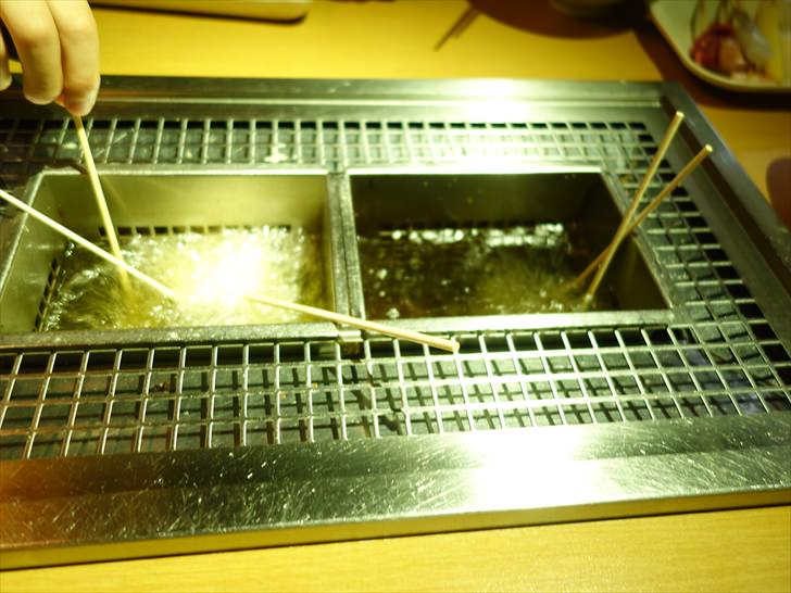 串家物語で揚げているところ