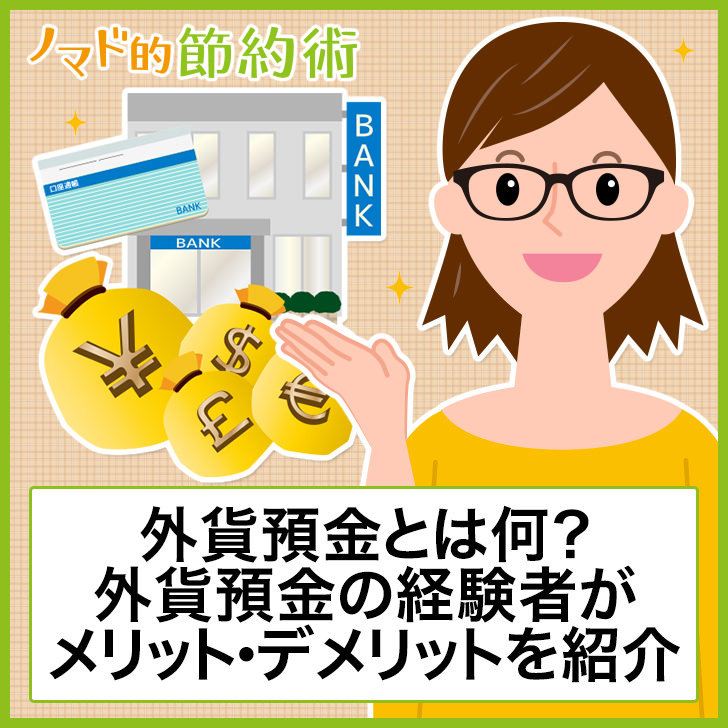 外貨預金とは何?外貨預金の経験者がメリット・デメリットを紹介