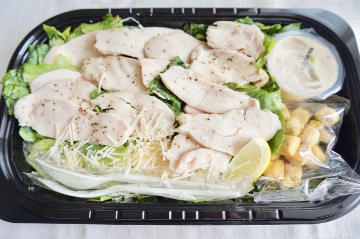 コストコのチキンシーザーサラダの中身