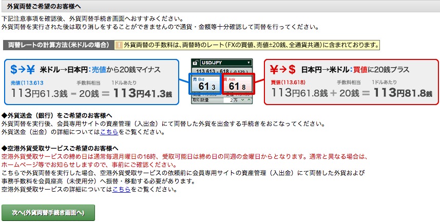 マネーパートナーズで外貨両替するまでの流れ・手順