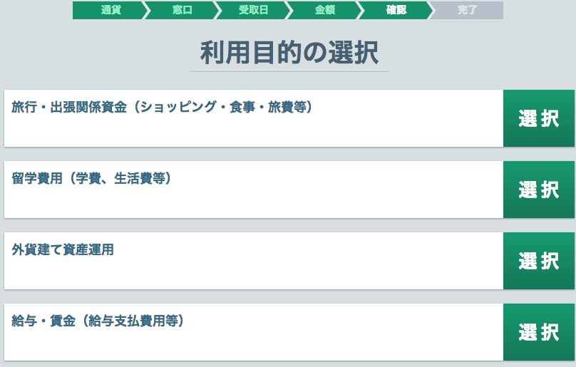 マネーパートナーズで外貨両替するまでの流れ・手順
