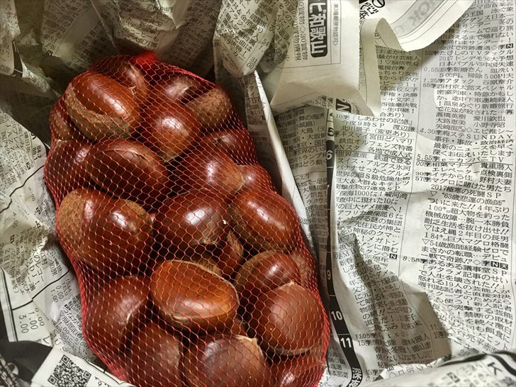 ふるさと納税でもらった栗