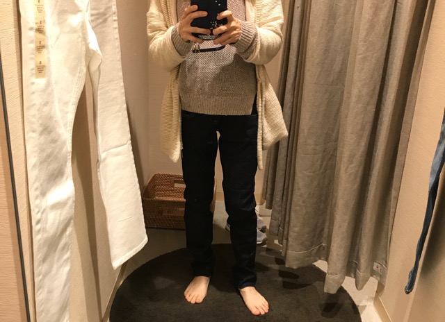 ワンサイズ上のものを履く