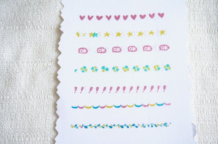 コストコのプチデコラッシュ(テープを実際に引いた様子)