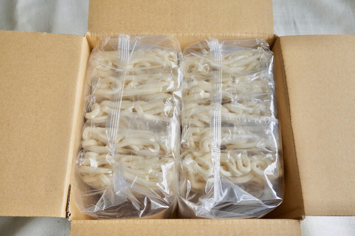 コストコのカトキチ 冷凍さぬきうどん(梱包状態)