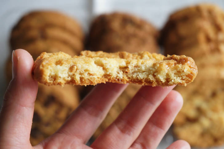 コストコのバラエティクッキー(クッキーの断面)