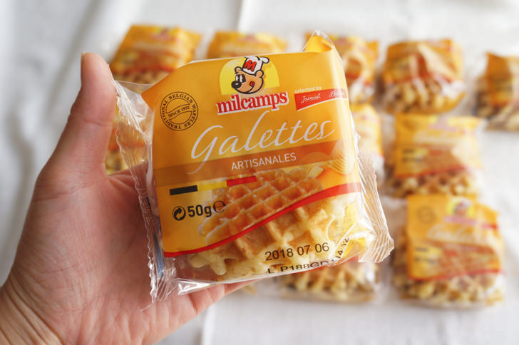 コストコのミルキャンプ ベルギーワッフル(個包装)