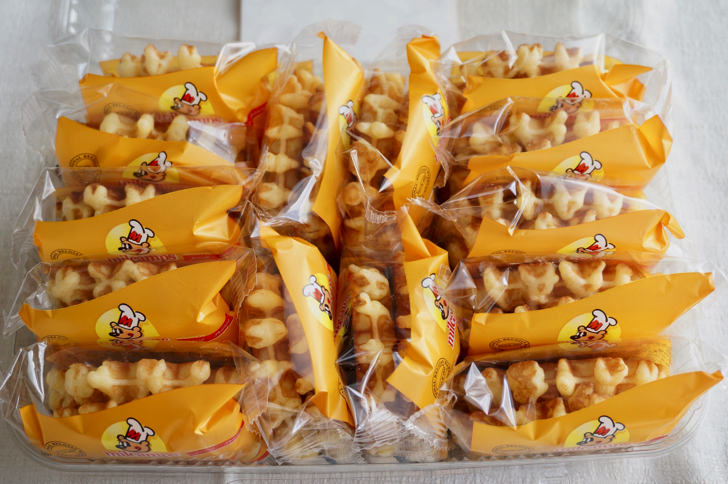 コストコのミルキャンプ ベルギーワッフル(合計28枚入り)