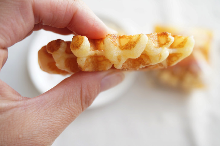 コストコのミルキャンプ ベルギーワッフル(厚み)