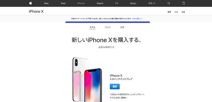 apple初売りiPhoneX