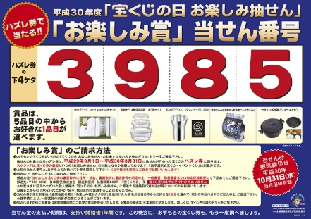 年版 宝くじの日お楽しみ抽せんの当選番号と賞品一覧 敗者復活のチャンスかも ノマド的節約術