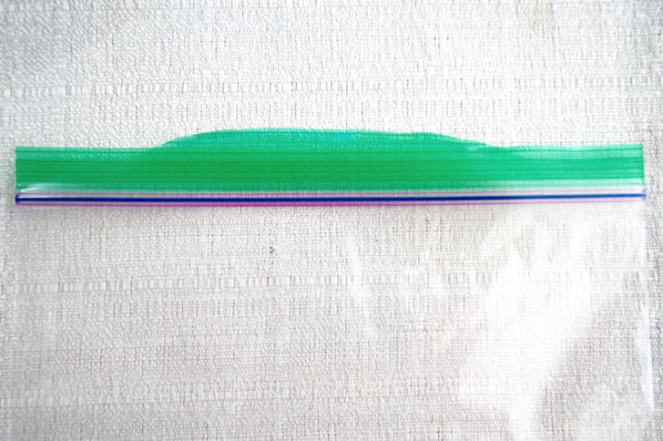 コストコのジップロック サンドイッチ(ジッパーの部分)