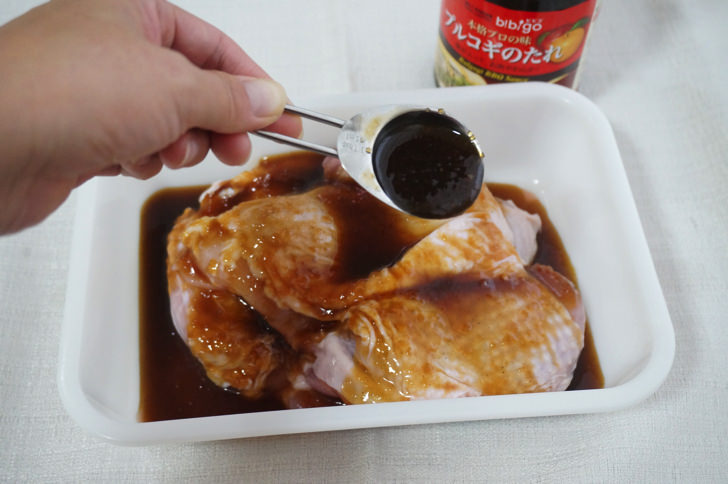 コストコのプルコギのたれ(鶏肉にかける)
