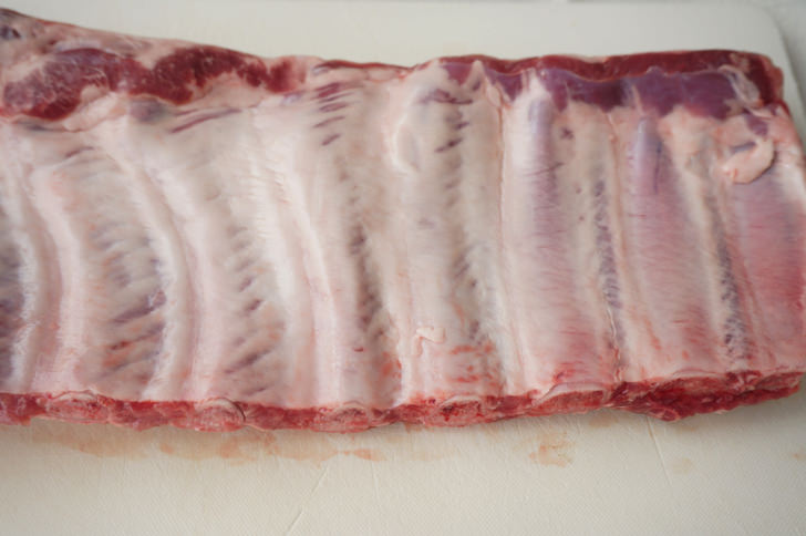 コストコの三元豚スペアリブ(骨の部分)