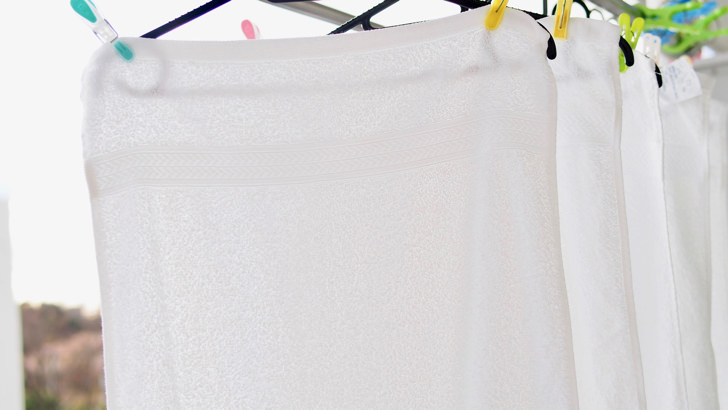 コストコの液体洗剤プラスオキシクリーンマックス(洗濯が終わったタオル)