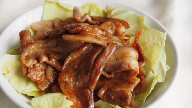 コストコの国産豚肉バラうすぎり(豚肉の炒め物)