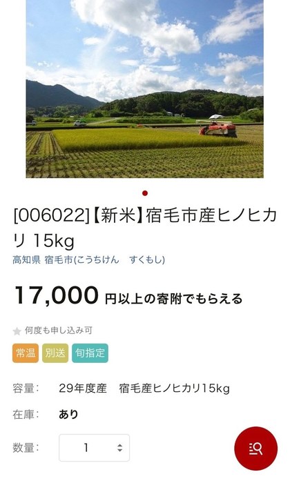 ふるさと納税 ヒノヒカリ