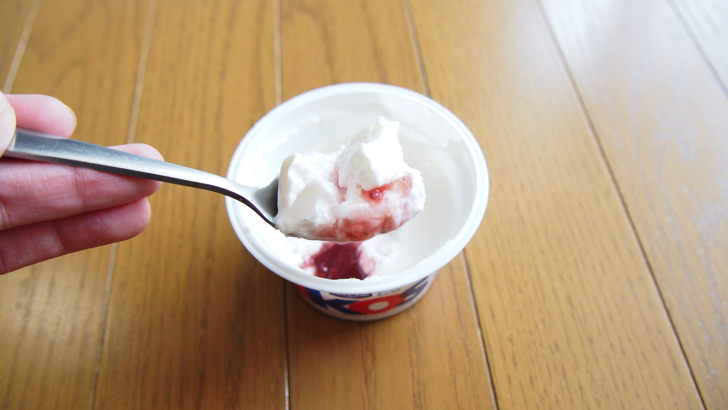コストコのオイコス ギリシャヨーグルト ストロベリー(ヨーグルトの粘度)