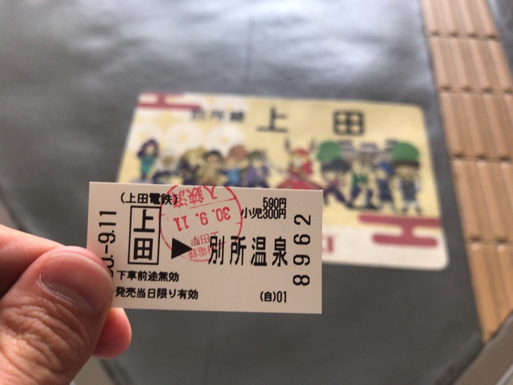 上田電鉄の切符