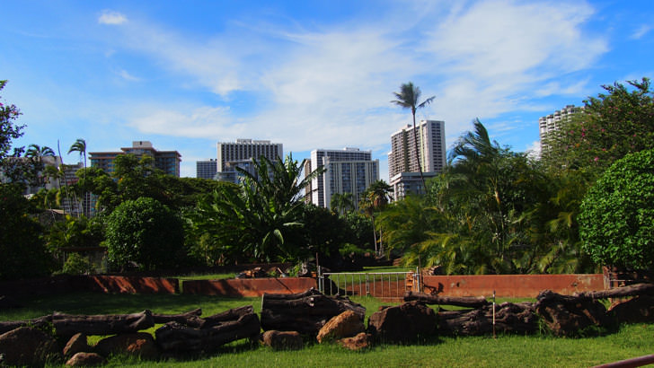ハワイ・オアフ島にあるホノルル動物園(ワイキキエリアとの距離感)