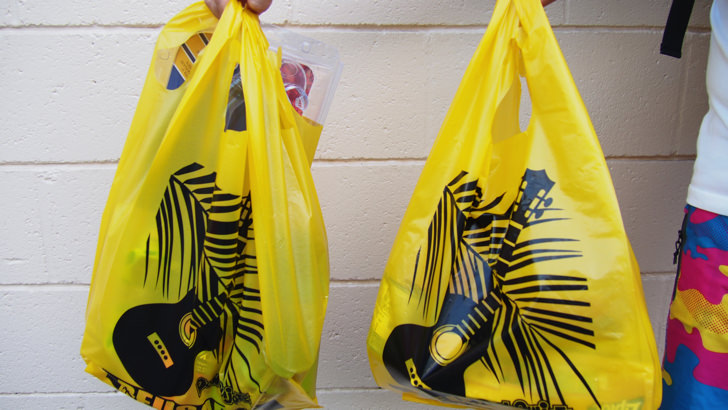 ハワイ・オアフ島にあるドン・キホーテ(レジ袋)