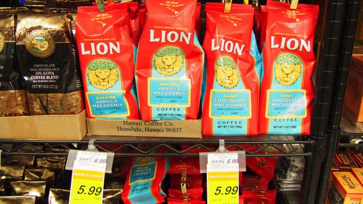ハワイ・オアフ島にあるフードパントリー(ライオンコーヒー)
