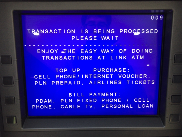 バリ島でセディナカードのキャッシングをする手順